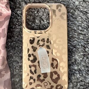 Loopy Metallic Leopard Print Phone Case for IPhone 14 Pro great condition